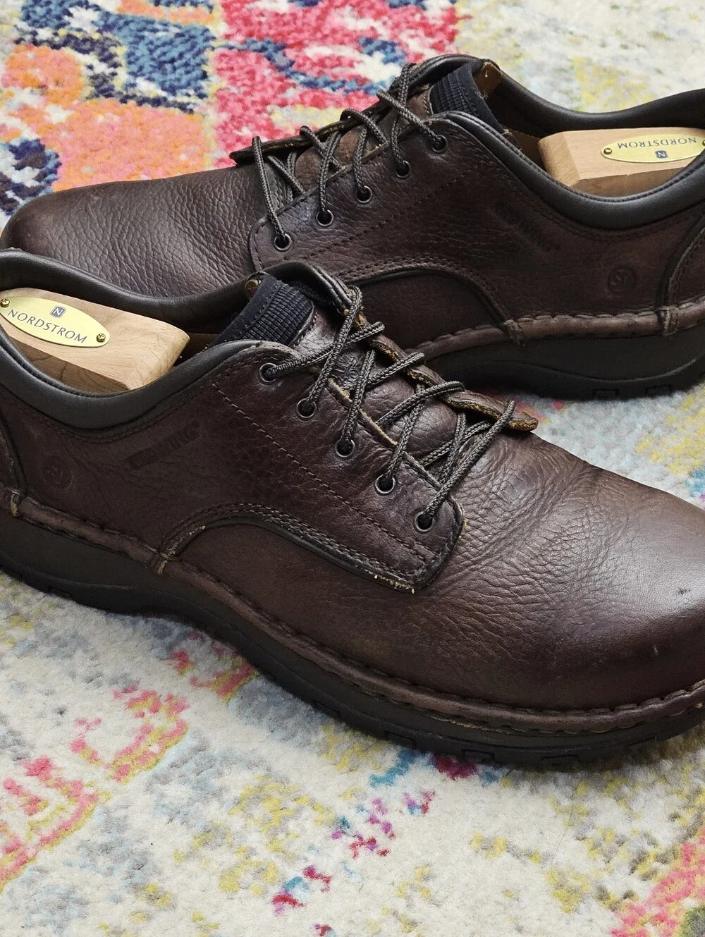 Red Wing 6704 Men's Size 9 Shoes StitchMax Aluminum Toe Oxfords Low Boots Brown